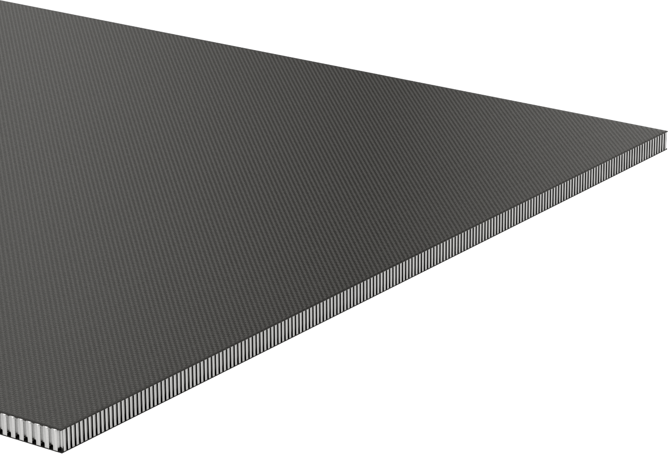 Kompozit Fiber Alüminyum Petek Panel, 1/2" Kalınlık, 24" x 48"