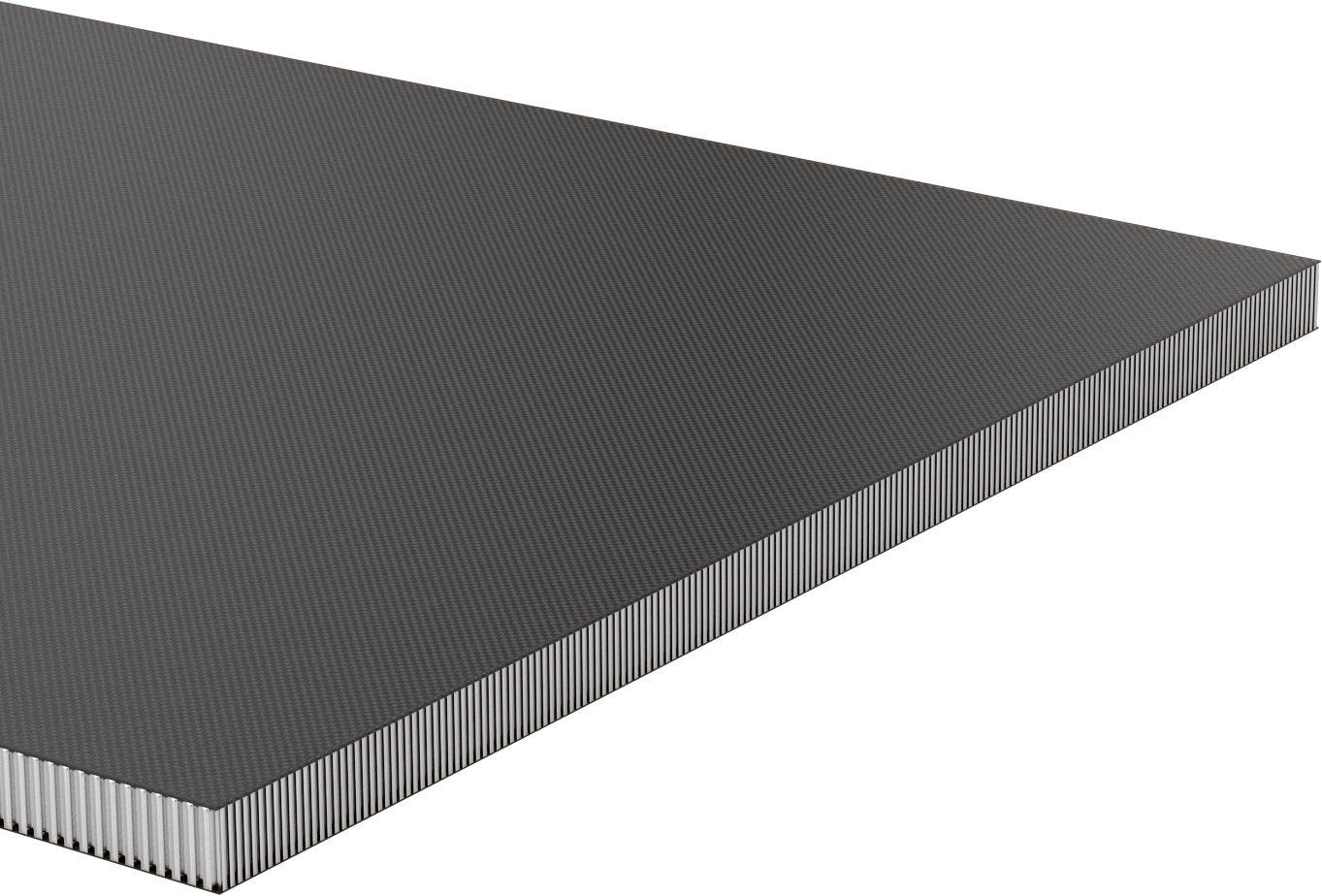 Kompozit Fiber Alüminyum Petek Panel, 1" Kalınlık, 24" x 48"