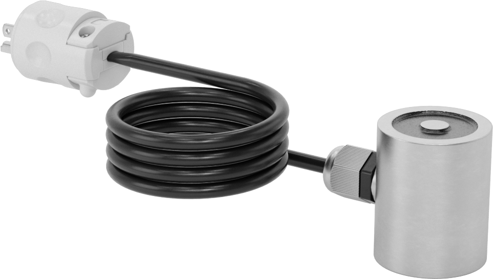 Fişli Elektromıknatıs, 120V AC, 14W, 2" OD