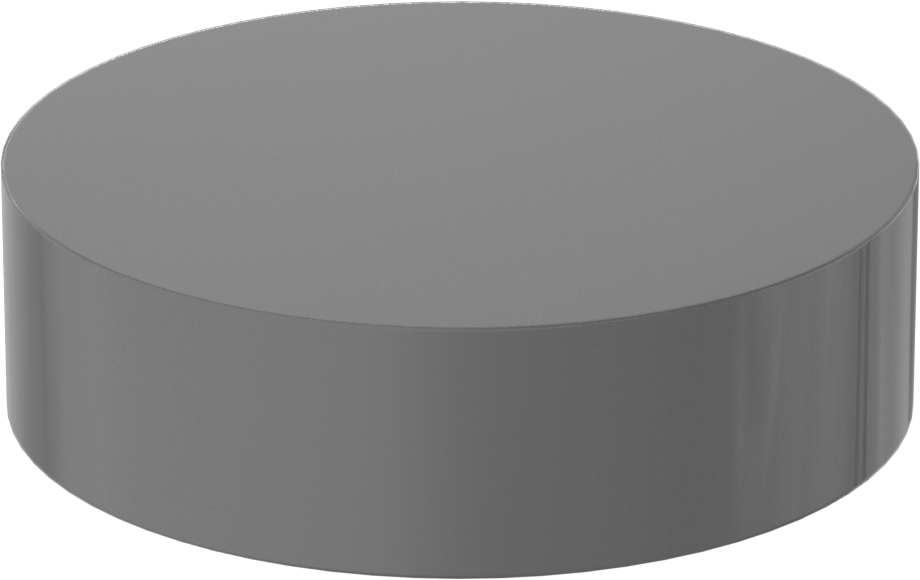 Ekstra Güçlü Silikon Nitrür Seramik Disk, Kırılmaya ve Termal Şoka Dayanıklı, 1-3/32" Çap, 0,53 inç Uzunluk