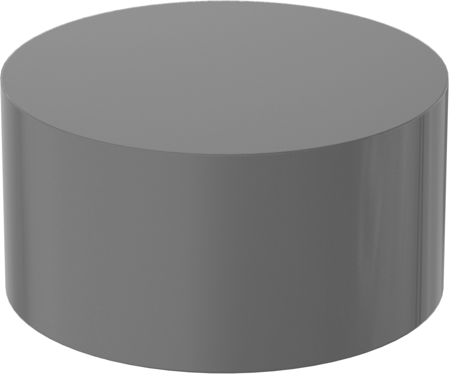 Ekstra Güçlü Silikon Nitrür Seramik Disk, Kırılmaya ve Termal Şoka Dayanıklı, 1-3/32" Çap, 0,66" Uzunluk