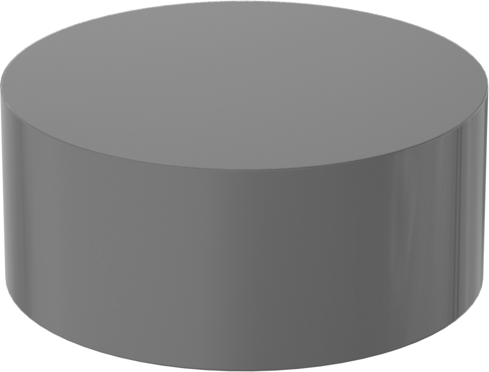 Ekstra Güçlü Silikon Nitrür Seramik Disk, Kırılmaya ve Termal Şoka Dayanıklı, 1-29/32" Çap, 31/32" Uzunluk