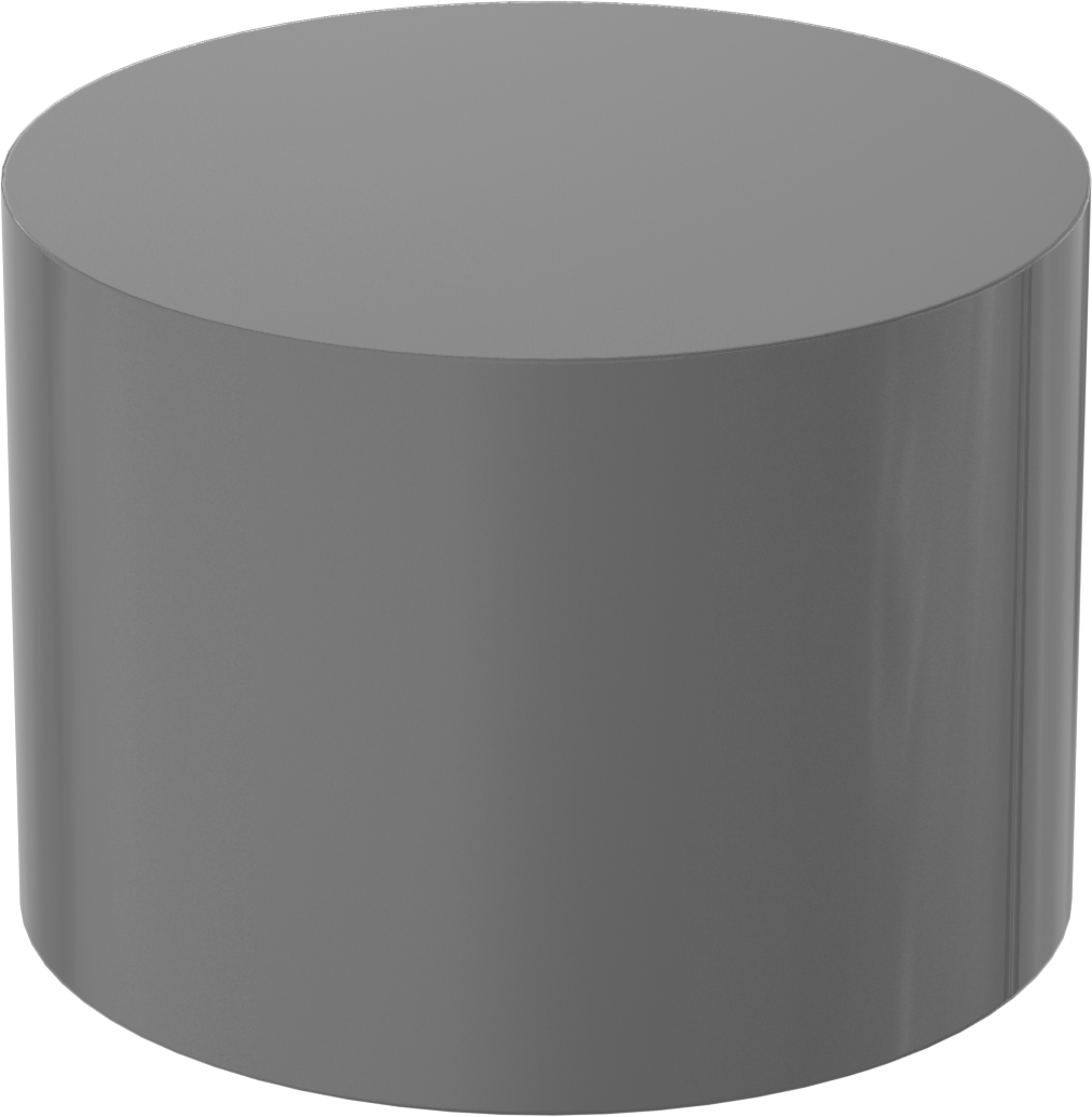 Ekstra Güçlü Silikon Nitrür Seramik Disk, Kırılmaya ve Termal Şoka Dayanıklı, 1-29/32" Çap, 1-3/8" Uzunluk