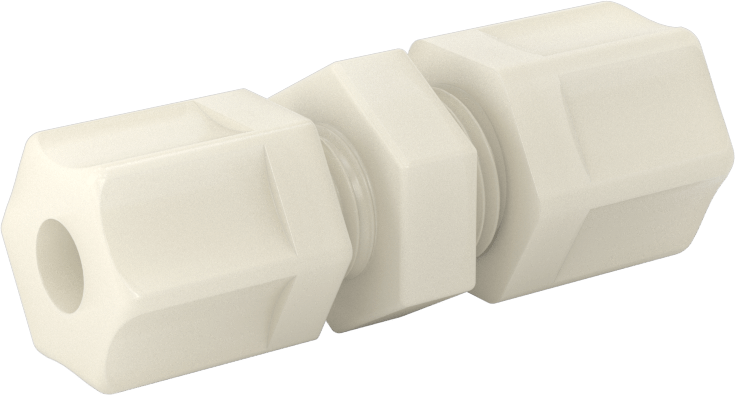 Su için Plastik Sıkıştırma Borusu Bağlantı Parçası, 5/16“ Dış Çaplı Boru x 1/4” Dış Çaplı Boru için Düz Redüktör