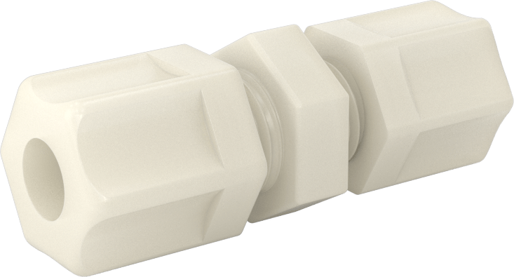 Su için Plastik Sıkıştırma Borusu Bağlantı Parçası, 5/16“ Dış Çaplı Boru x 1/4” Dış Çaplı Boru için Düz Redüktör