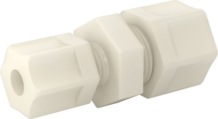 Su için Plastik Sıkıştırma Borusu Bağlantı Parçası, 3/8“ Boru Dış Çapı x 1/4” Boru Dış Çapı için Düz Redüktör