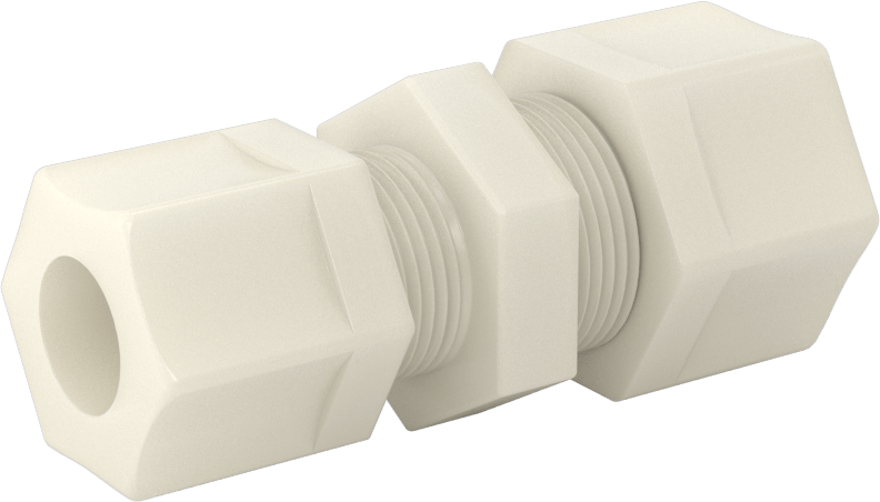 Su için Plastik Sıkıştırma Borusu Bağlantı Parçası, 5/8“ Dış Çaplı Boru x 1/2” Dış Çaplı Boru için Düz Redüktör