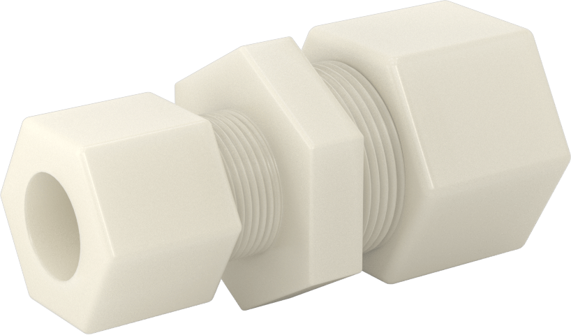 Su için Plastik Sıkıştırma Borusu Bağlantı Parçası, 7/8“ Boru Dış Çapı x 5/8” Boru Dış Çapı için Düz Redüktör