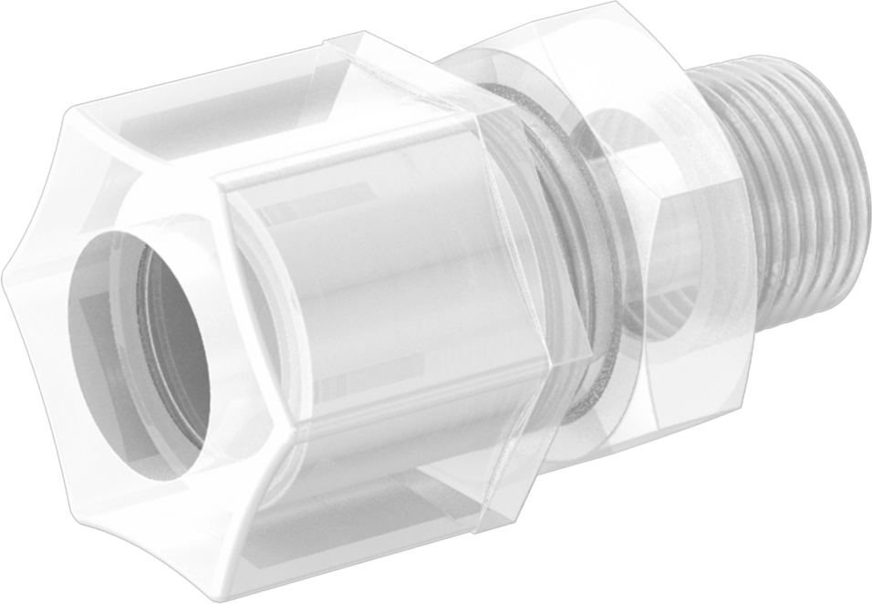 Su için Plastik Sıkıştırma Borusu Bağlantı Parçası, Düz Adaptör, 5/8" Boru Dış Çapı x 3/8 NPT Erkek için