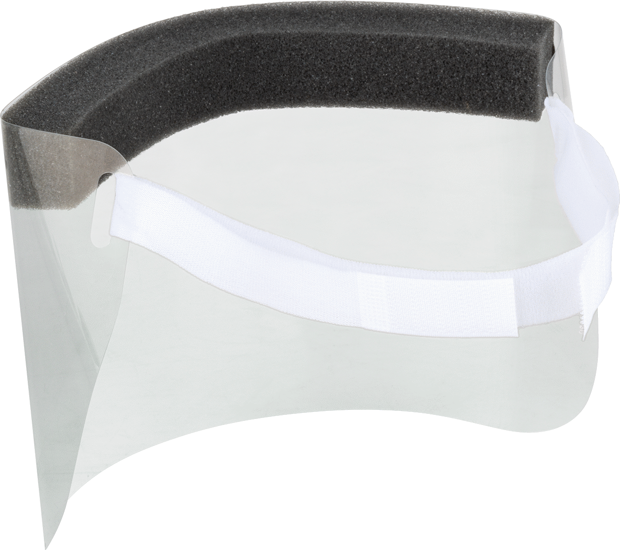 Tek Kullanımlık Yüz Kalkanı, 5-5/8“ x 12-3/4” x 0,007" Şeffaf Polyester Lensli