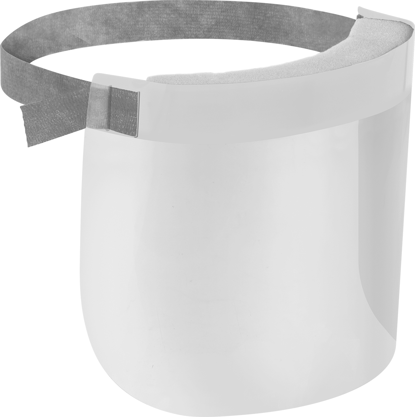 Tek Kullanımlık Yüz Kalkanı, 6-1/2“ x 12-1/2” x 0,001" Şeffaf Polyester Lens