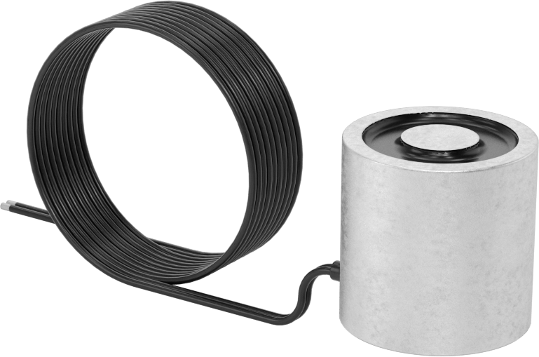 Sabit Kablolu Elektromıknatıs, 12V DC, 4.6W, 1-1/2" OD