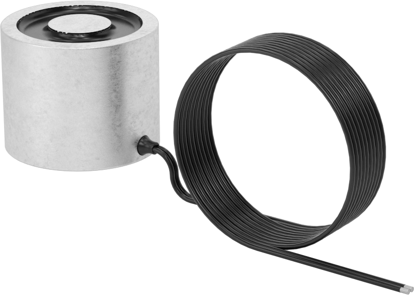 Sabit Kablolu Elektromıknatıs, 12V DC, 5.6W, 2" OD