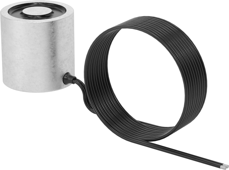 Sabit Kablolu Elektromıknatıs, 24V DC, 4.6W, 1-1/2" OD