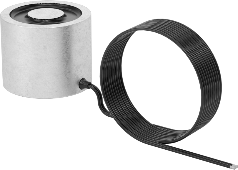 Sabit Kablolu Elektromıknatıs, 24V DC, 5.6W, 2" OD