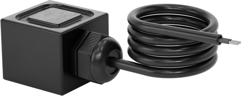 Sabit Kablolu Elektromıknatıs, 12V DC, 8W, 1-1/2" Genişlik, 1-1/2" Uzunluk