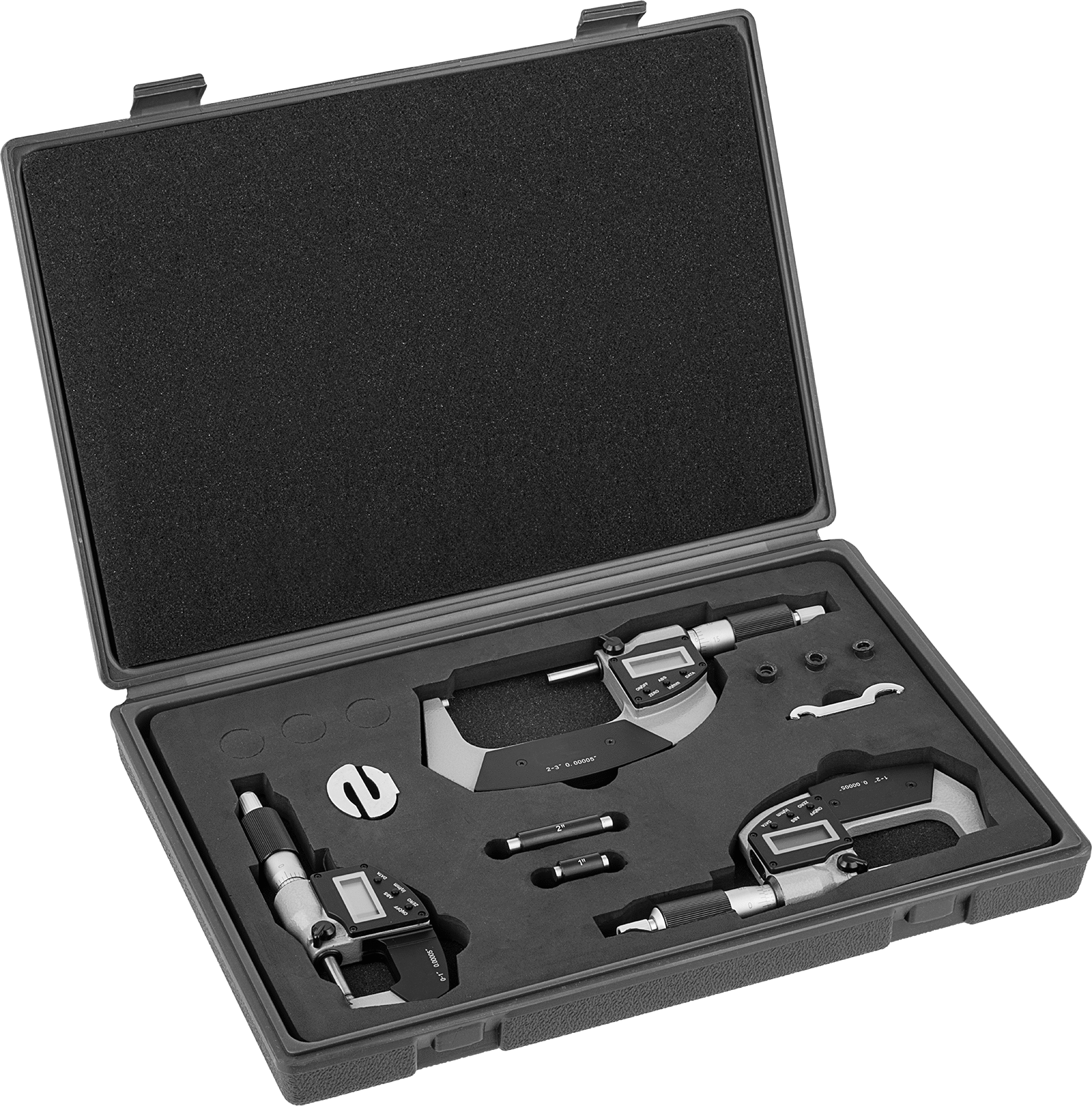 Three Micrometer Set