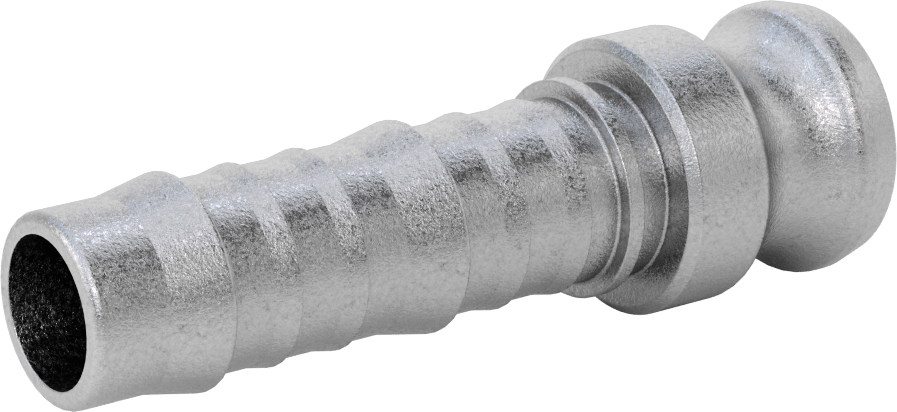 Aşındırıcı Malzeme için Kam ve Yivli Hortum Bağlantısı, Düz Plug, 1 Kaplin Boyutu, 1" Hortum İç Çapı için