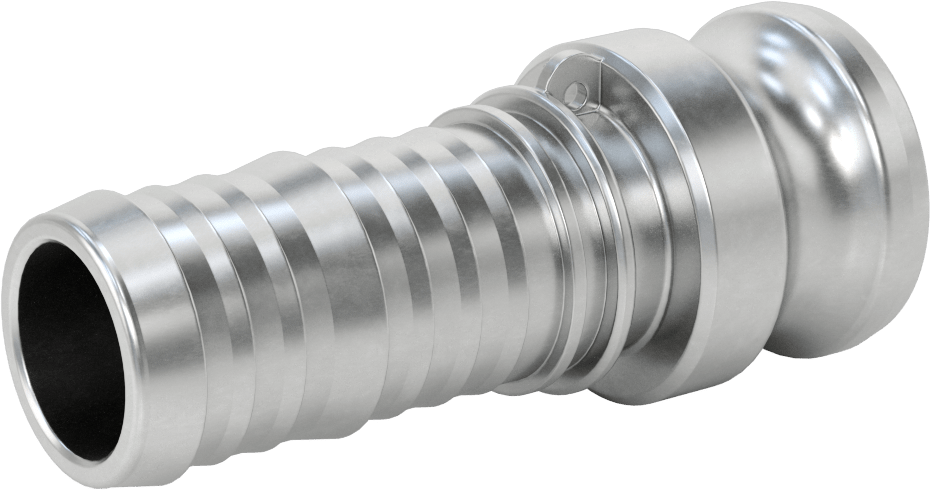 Aşındırıcı Malzeme için Kam ve Yivli Hortum Bağlantısı, Düz Plug, 1-1/2 Kaplin Boyutu, 1-1/2" Hortum İç Çapı için