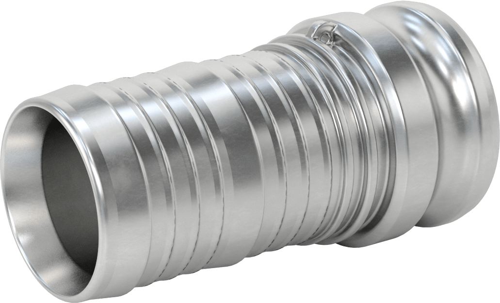 Aşındırıcı Malzeme için Kam ve Yivli Hortum Bağlantısı, Düz Plug, 3 Kaplin Boyutu, 3" Hortum İç Çapı