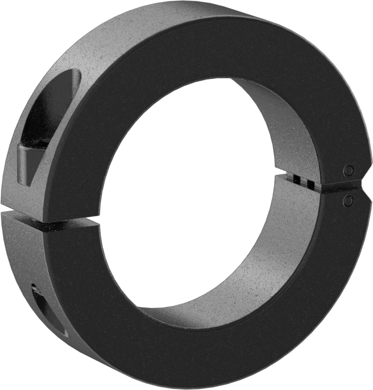 Menteşeli Mil Yaka, 40 mm Çap için, Siyah Oksit 1215 Karbon Çelik