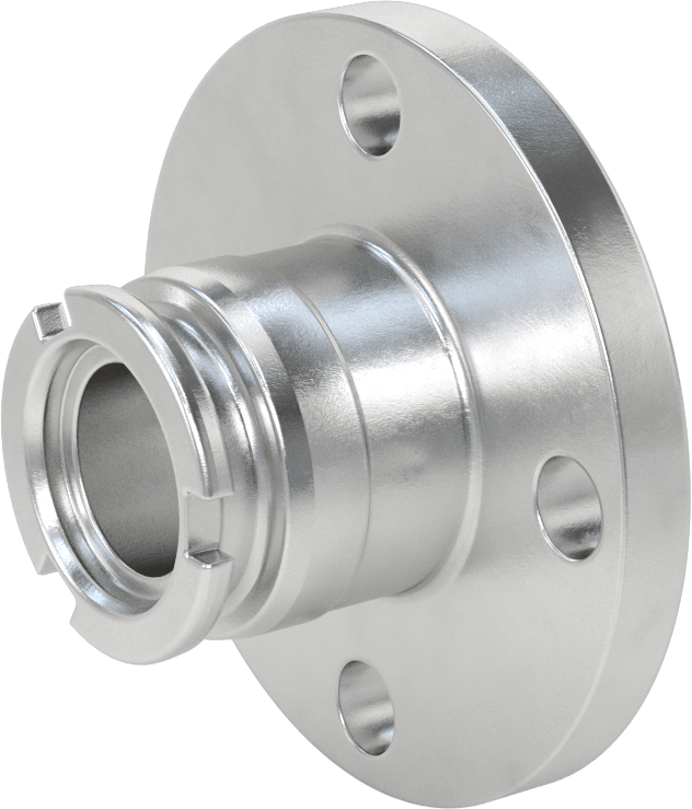 Minimum Sızıntılı İt-Döndür Hortum Bağlantısı, Kimyasallar için, Alüminyum, 2-3/4" Plug Dış Çapı, 2 Boru Boyutu