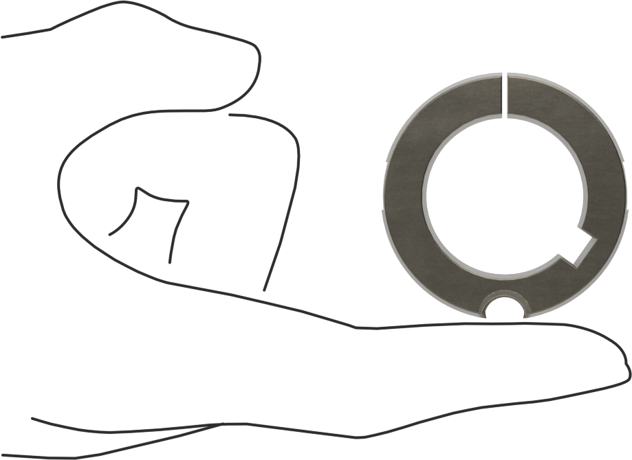 Konik Kilitli Burç, Stil 1210, 1-3/16" Mil Çapı için