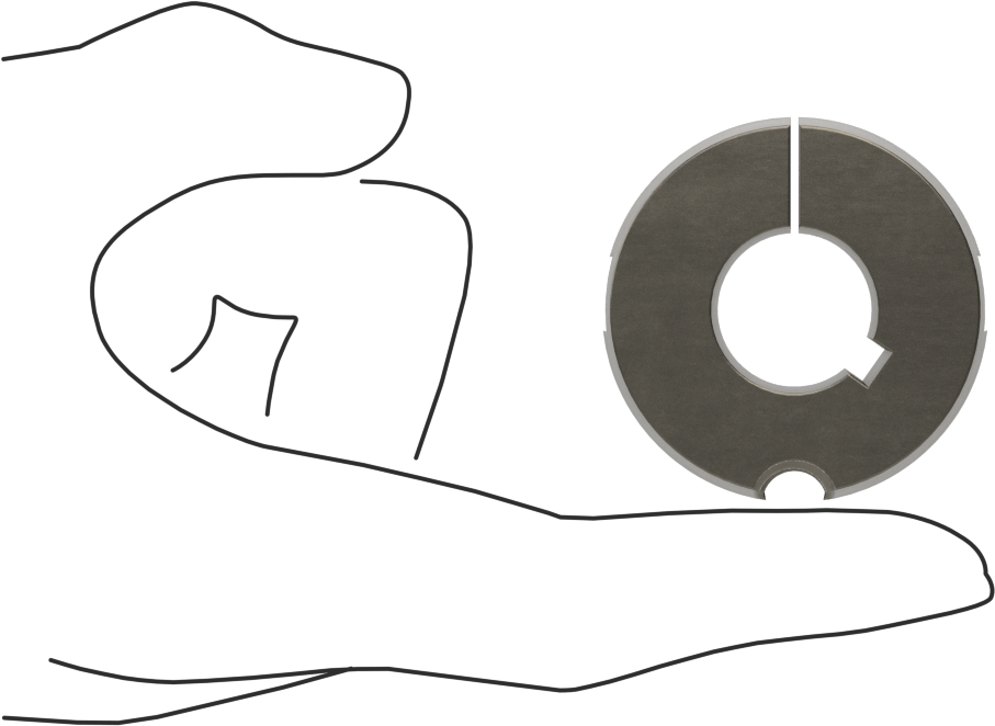 Konik Kilitli Burç, Stil 1215, 3/4" Mil Çapı için