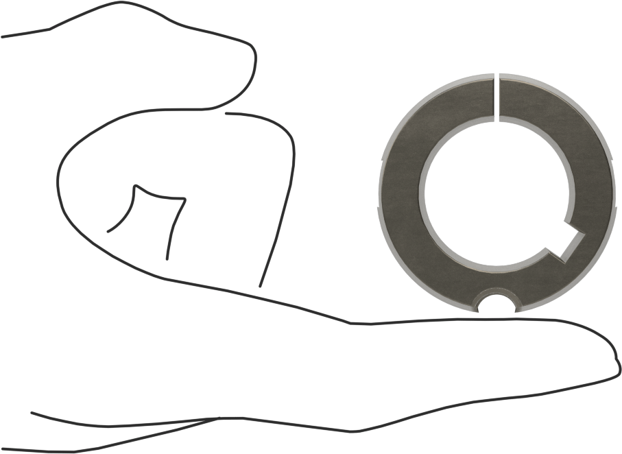 Konik Kilitli Burç, Stil 1215, 1-1/8" Mil Çapı için