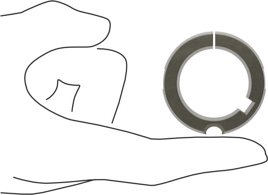 Konik Kilitli Burç, Stil 1215, 1-1/4" Mil Çapı için