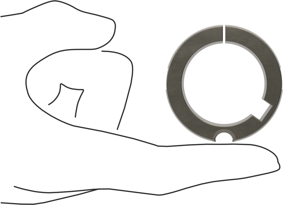 Konik Kilitli Burç, Stil 1310, 1-3/8" Mil Çapı için