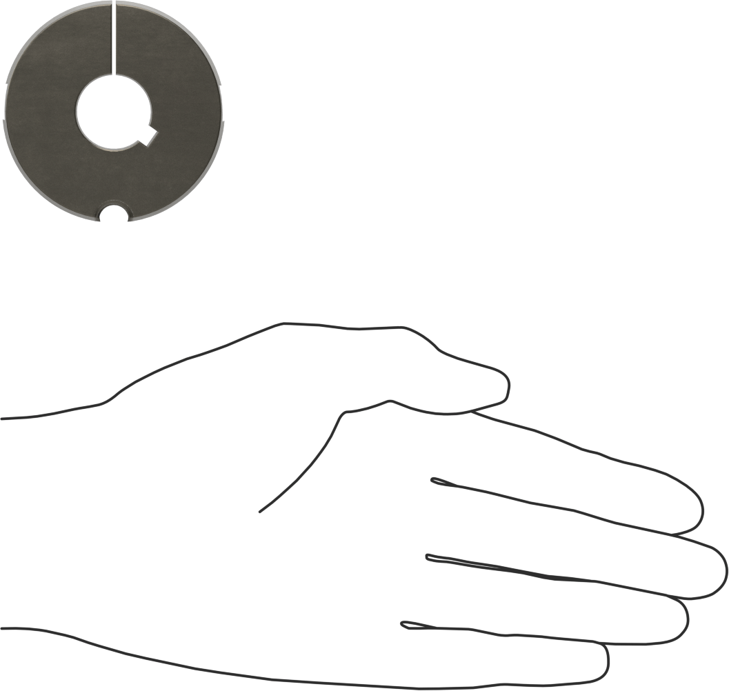 Konik Kilitli Burç, Tip 1610, 3/4" Mil Çapı için