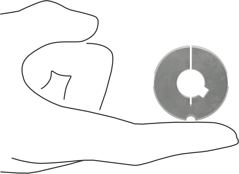 Konik Kilitli Burç, Stil 1108, 14 mm şaft çapı için