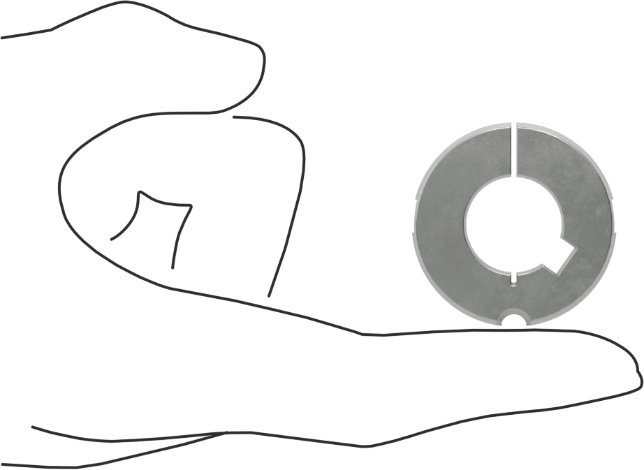 Konik Kilitli Burç, Stil 1108, 18 mm Mil Çapı için