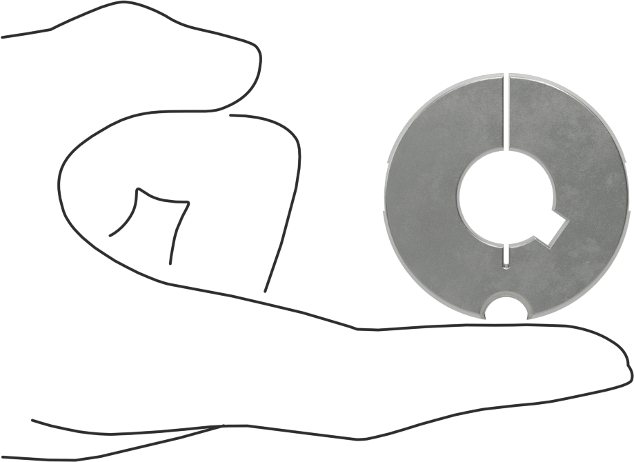 Konik Kilitli Burç, Stil 1210, 18 mm Mil Çapı için
