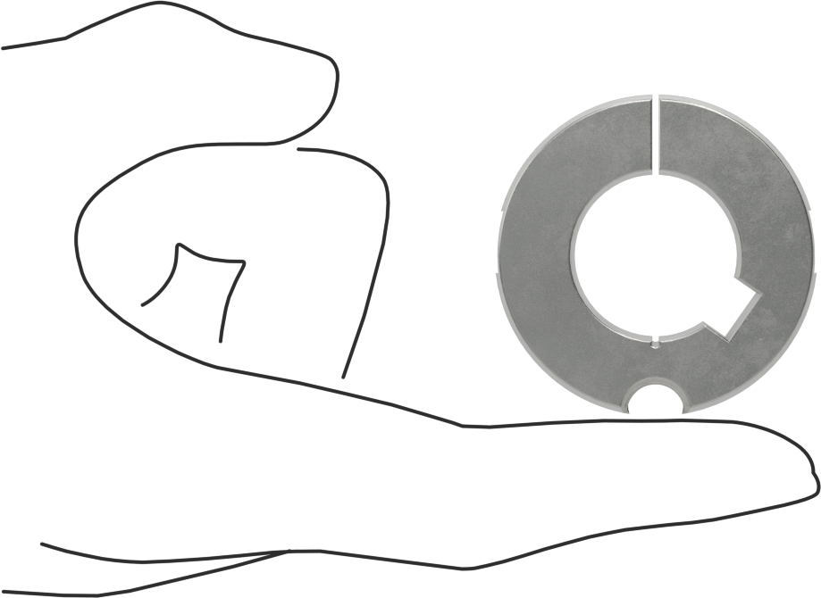 Konik Kilitli Burç, Stil 1210, 24 mm Mil Çapı için