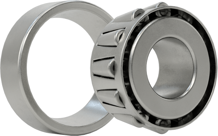 Çelik Halkalı Konik Makaralı Rulman, Ticaret No. 09067/09195, 3/4" Mil Çapı için