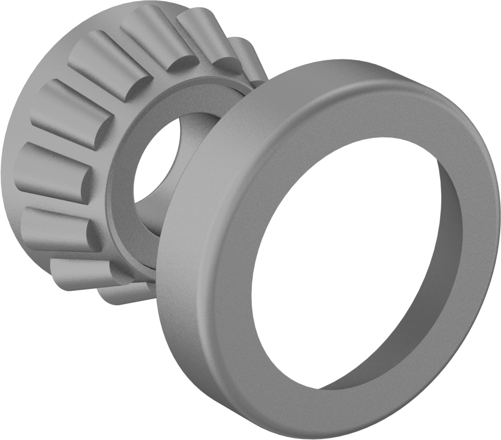 Çelik Halkalı Konik Makaralı Rulman, Ticaret No. 11590/11520, 5/8" Mil Çapı için