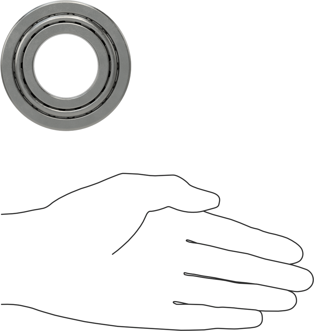Çelik Halkalı Konik Makaralı Rulman, Ticaret No. 2788/2720, 1-1/2" Mil Çapı için