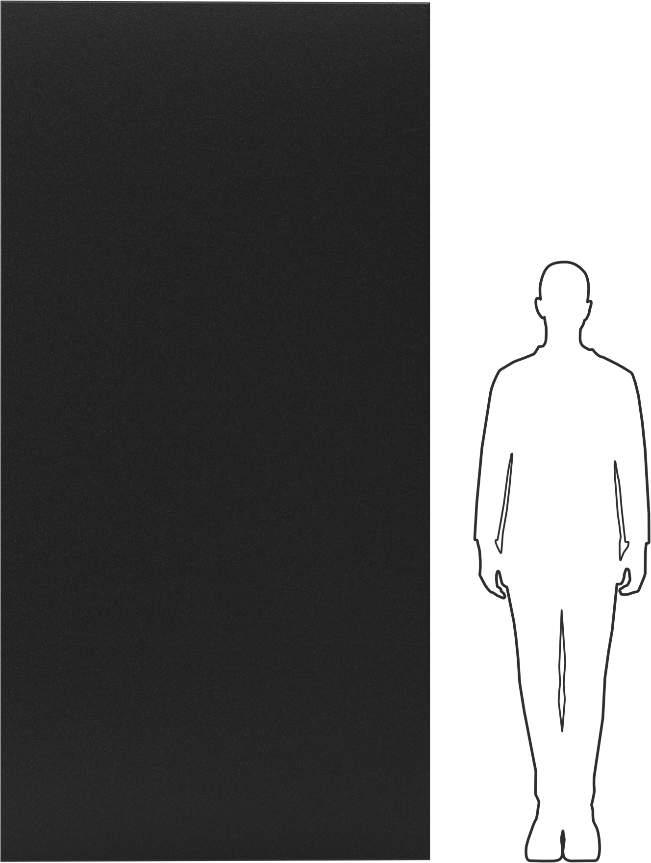 Geri Dönüştürülmüş Kaygan UHMW Polietilen Levha, Antistatik, 48" x 96", 1/2" Kalınlık