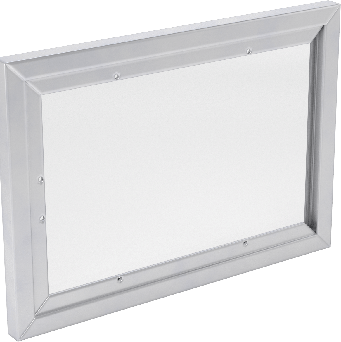 Kayan Çerçeveli Tabela Tutucu, Alüminyum, 6“ Yükseklik x 9” Genişlik Maksimum Tabela için