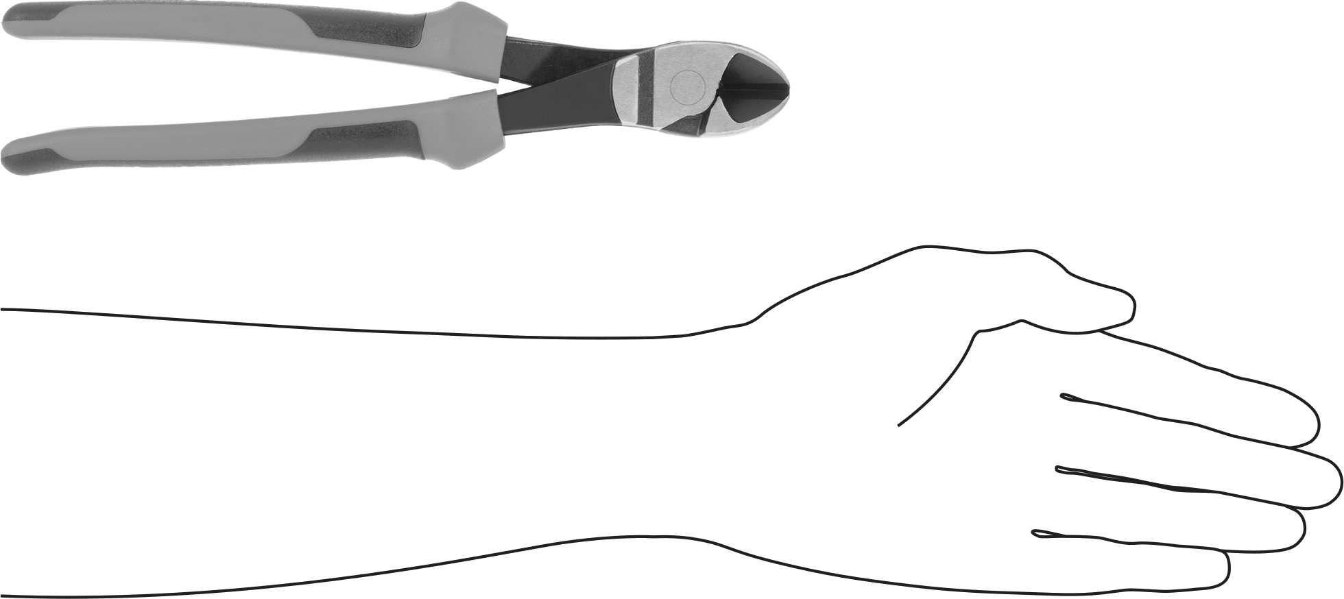 Tel Kesiciler, Oval Başlı ve Ultra Kavrama, 9-3/4" Toplam Uzunluk