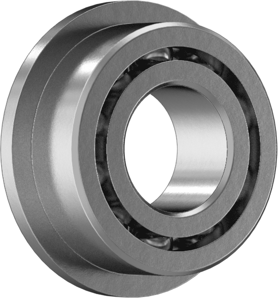 Rulman, Flanşlı, Açık, Ticaret No. R144, 1/8" Mil Çapı için
