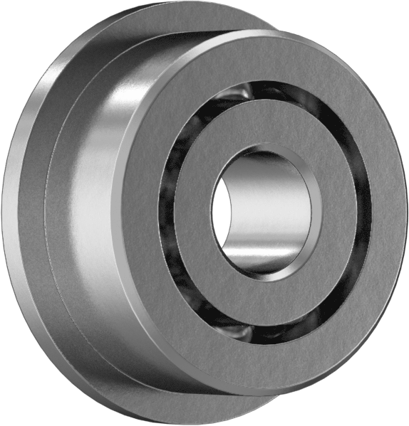 Rulman, Flanşlı, Açık, Ticaret No. R2, 1/8" Mil Çapı için