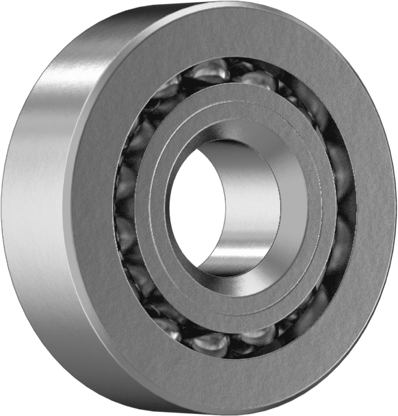 Rulman, Açık, Anma Numarası R2-6, 1/8" Mil Çapı için