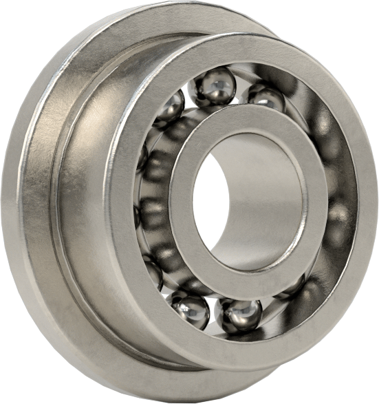 Rulman, Flanşlı, Açık, Ticaret No. 52, 2 mm Mil Çapı için