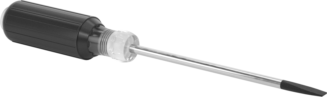 Yastıklı Tutamaklı Tornavida, 1/4" Yivli Tahrik, 10-1/2" Toplam Uzunluk