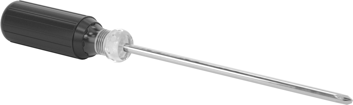 Yastıklı Tutamaklı Tornavida, Numara 2 Phillips Tahrik, 11-1/4" Toplam Uzunluk