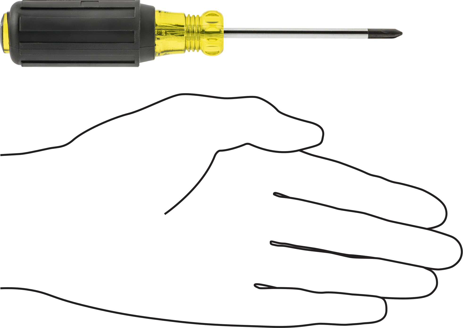Yastıklı Tutamaklı Tornavida, Premium, 1 numaralı Phillips, 6-3/4" Toplam Uzunluk