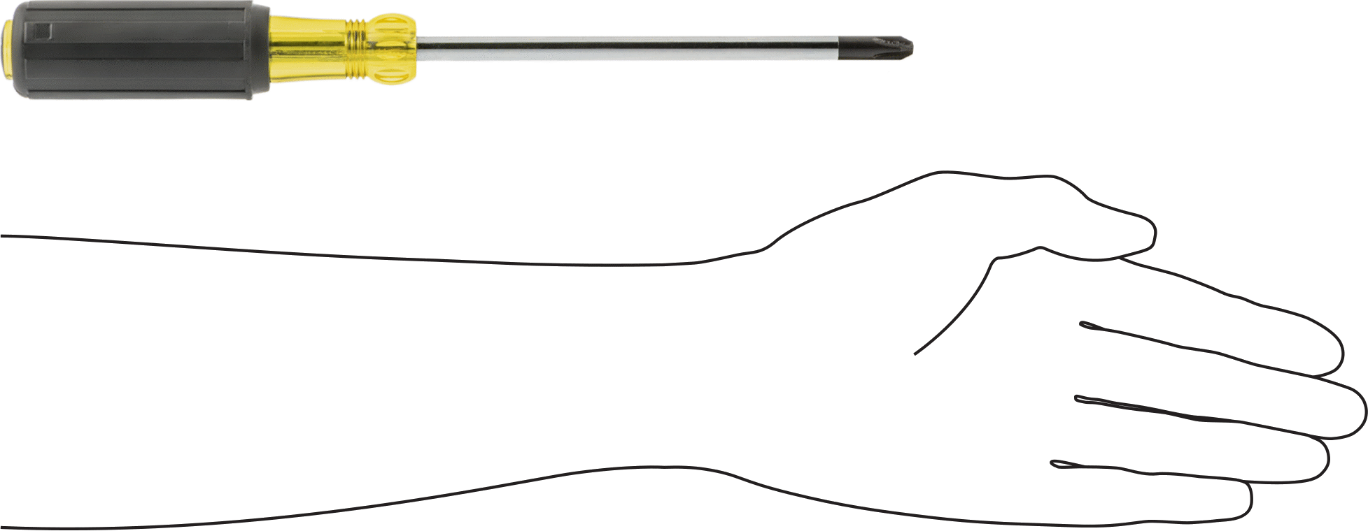 Yastıklı Tutamaklı Tornavida, Premium, 3 Numaralı Phillips Ucu, 11" Toplam Uzunluk